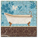 ''Eco Motif Bath I'' Canvas Art by Lisa Audit