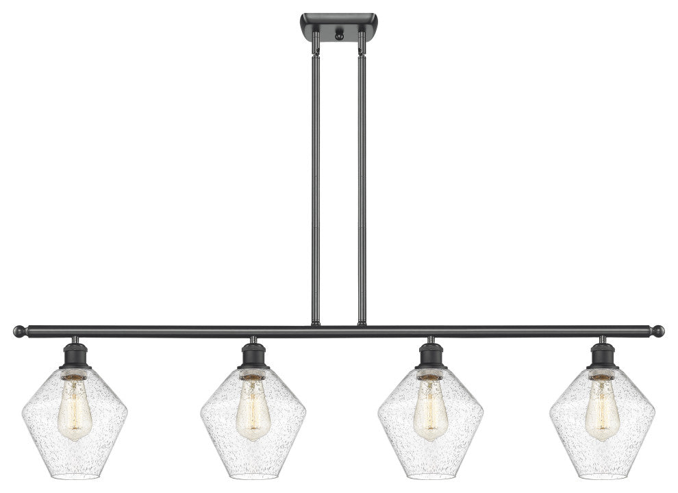 Innovations 516-4I-BK-G654-8 4-Light Island Light, Matte Black