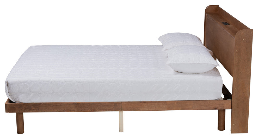 Sonja Queen Size Platform Bed w/ Charging Station
