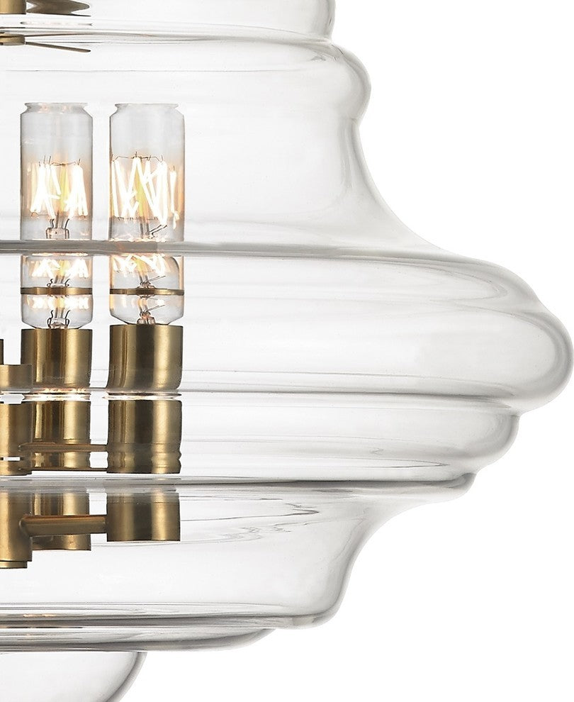 Washington 4-Light, Pendant, Aged Brass