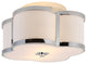Quatrefoil 13" Scalloped Shade Metal Classic Glam LED Flush Mount, Chrome