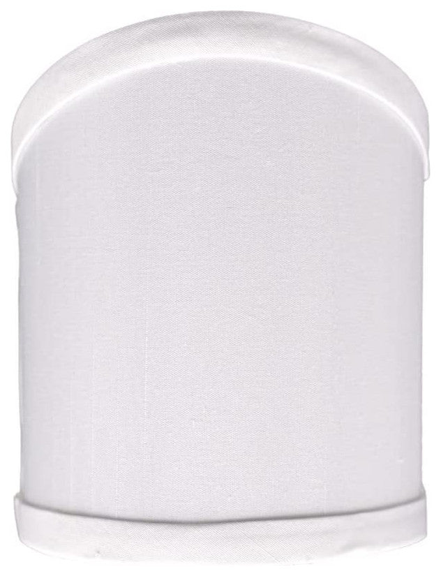 4.25" Clip On Wall Sconce Shield Half Lamp Shade, White