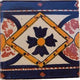 4.2x4.2 9 pcs Diamond Talavera Mexican Tile