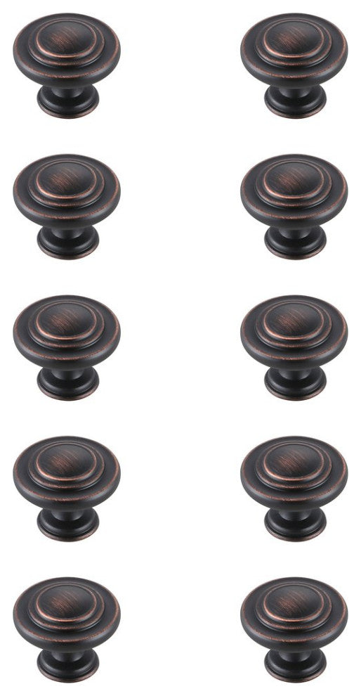 KB2006-ORB-10PK Minu 1.3" Mushroom Knob, Set of 10, Oil-Rubbed Bronze