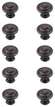 KB2006-ORB-10PK Minu 1.3" Mushroom Knob, Set of 10, Oil-Rubbed Bronze
