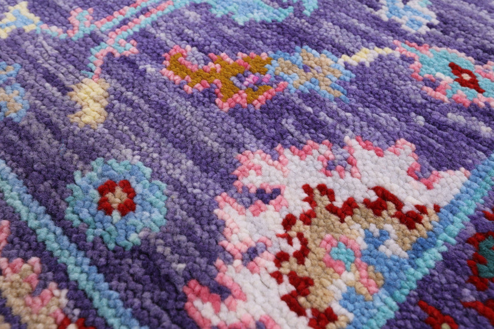 Runner Turkish Oushak Handmade Wool Rug 2' 8" X 12' 9" - Q15927