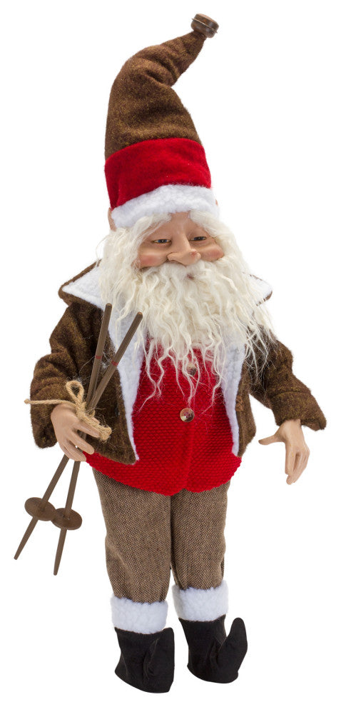 Santa Figurine, 2-Piece Set