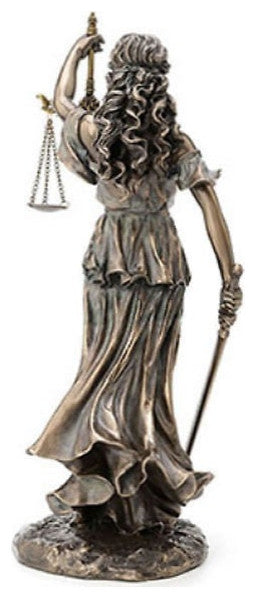 Blind Lady Justice Statue Sculpture Figurine