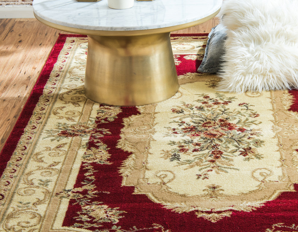 Unique Loom Red Henry Versailles 2' 2 x 3' 0 Area Rug