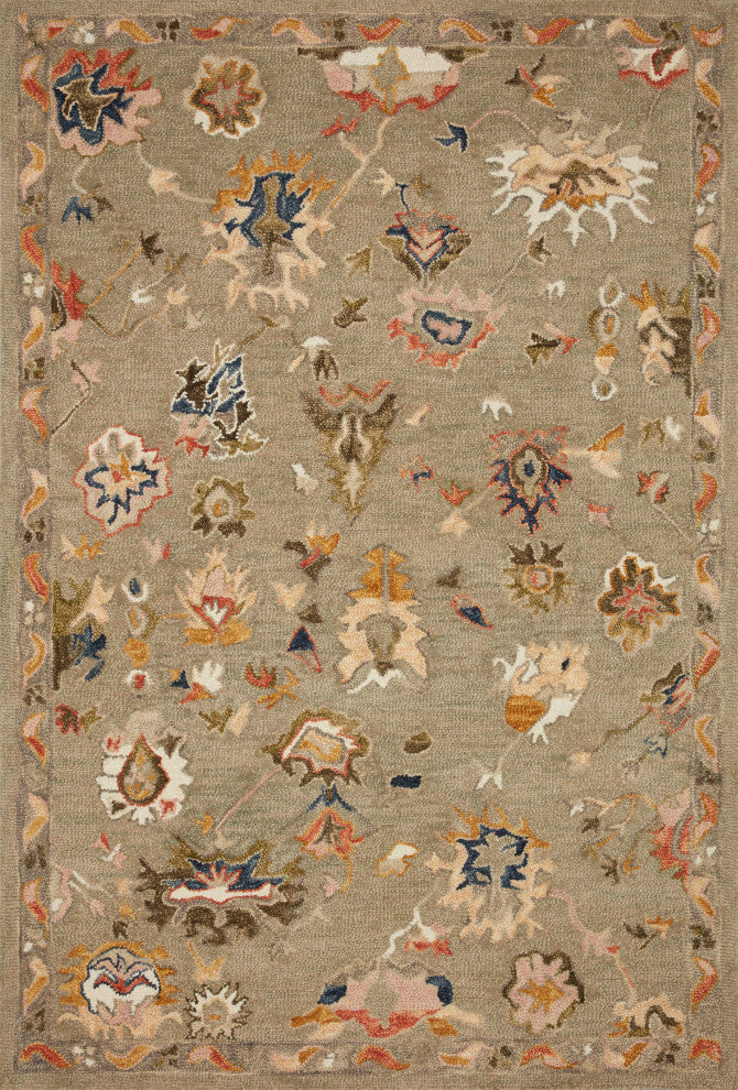 Loloi Padma Grey / Multi 2'-0" x 5'-0" Area Rug
