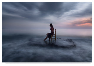 Maria Kaimaki 'Of Tide And Nightfall' Canvas Art, 19"x12"