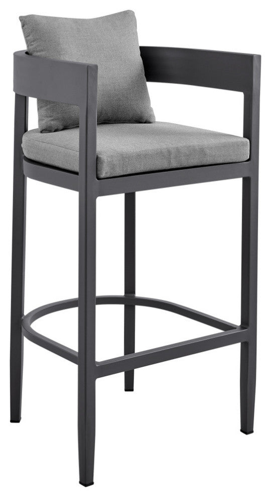 Argiope Outdoor Patio Counter or Bar Height Stool, Counter Height