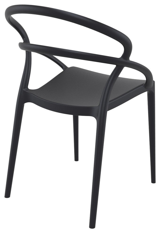 Compamia Pia Set of 2 Dining Chair, Black