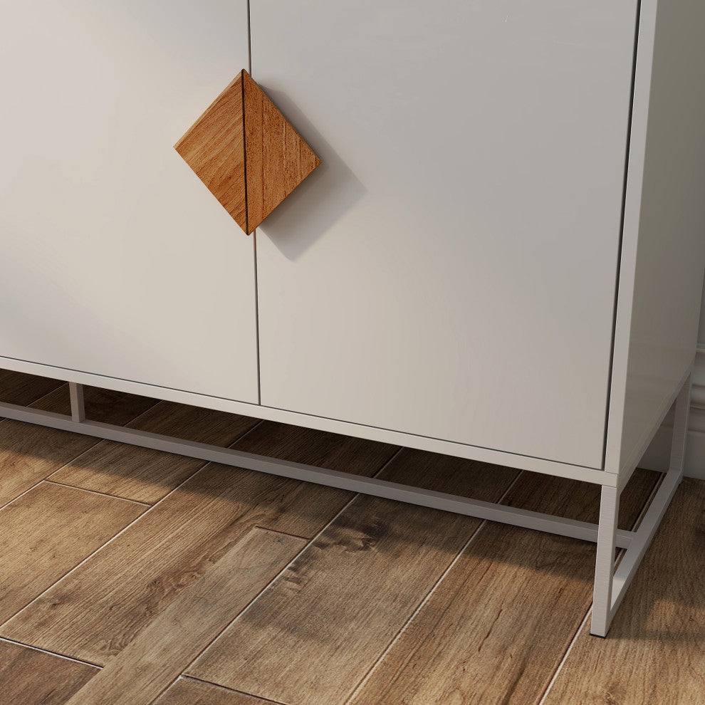 TATEUS Solid wood Sideboard, White