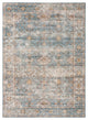 Benzara BM279705 10 x 8 Large Soft Floor Area Rug, Washable, Two Tone Border