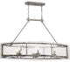 Quoizel FTS638MM Six Light Island Chandelier Fortress Mottled Silver