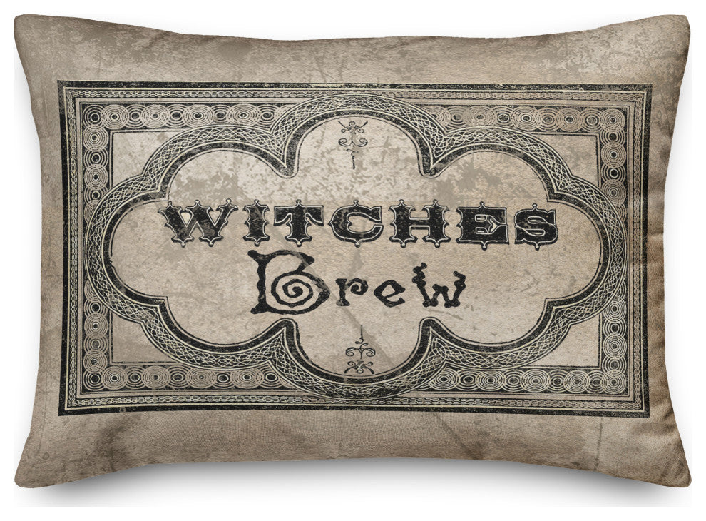 Witches Brew Label 2 14"x20" Spun Poly Pillow