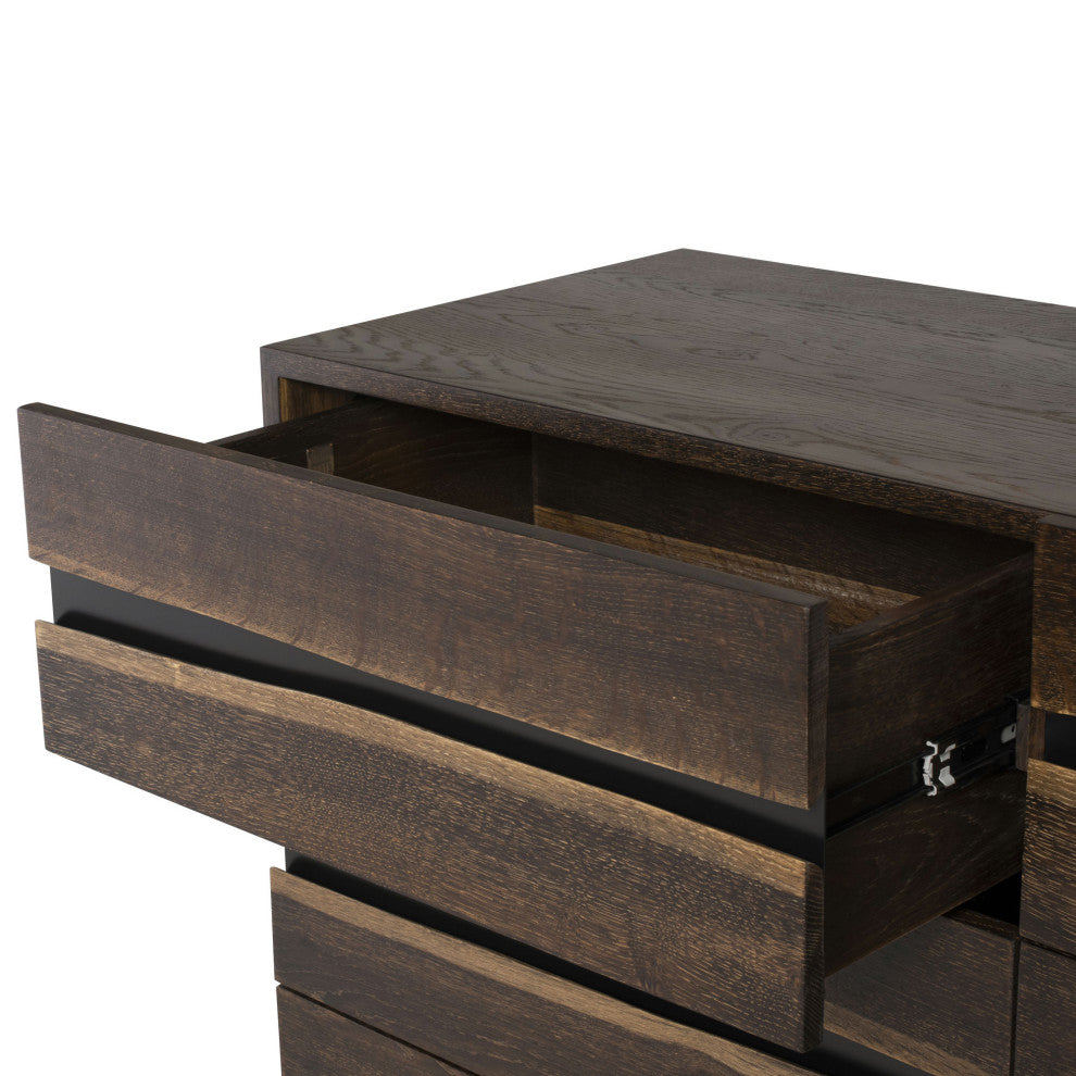 Prana 6-Cabinet Oak Dresser