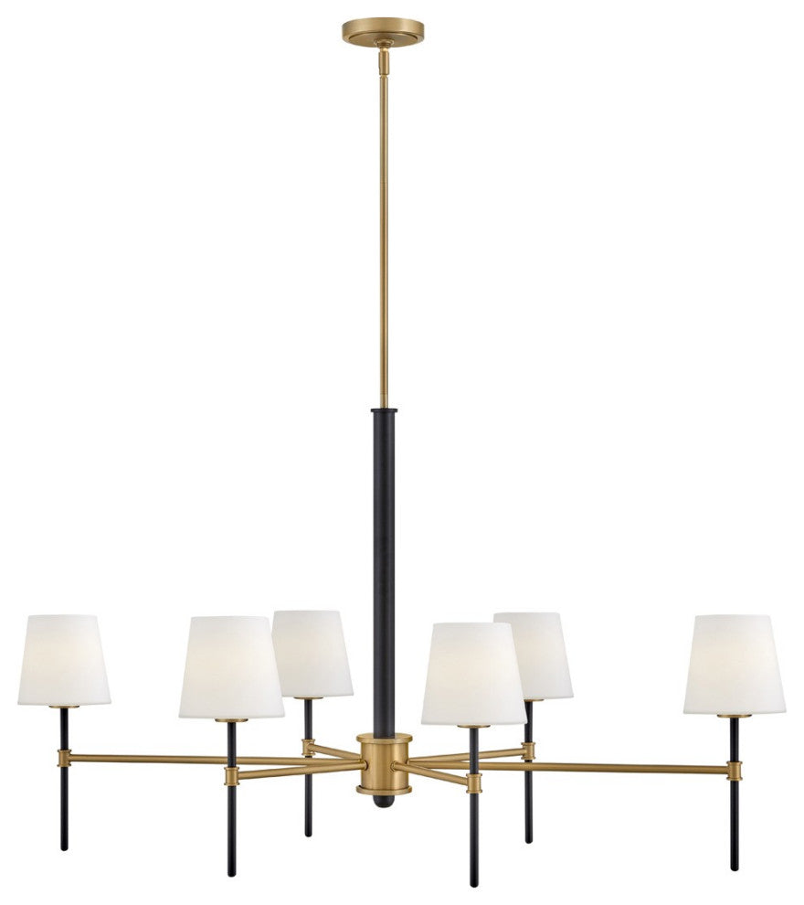 Saunders LED Linear Pendant, Black