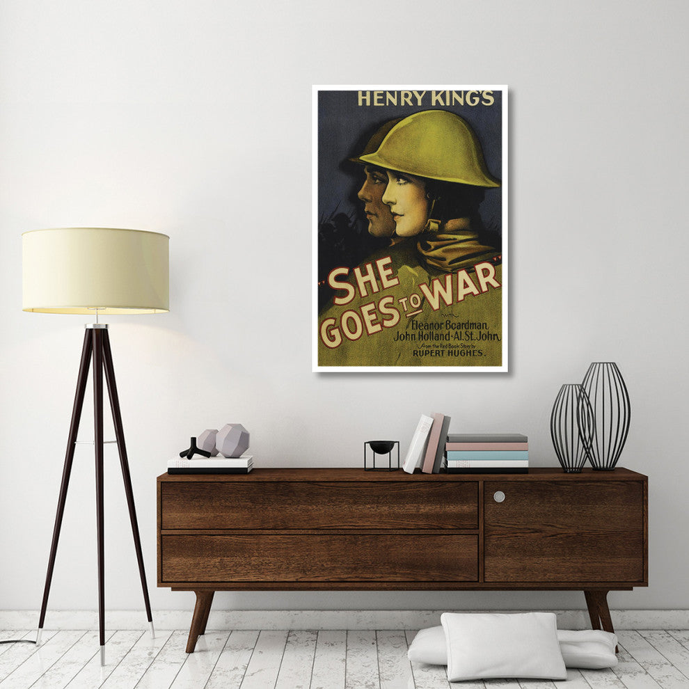 "Vintage Film Posters: She Goes to War" Digital Paper Print, 34"x50"