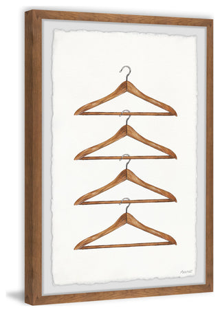 "Clothes Hanger" Framed Painting Print, 12x18