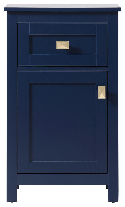18" Wide Bathroom Storage Freedstanding Cabinet, Blue