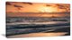 "Colorful Sunrise Over Atlantic Ocean" Beach Canvas Wall Art, 32"x16"