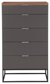 Contemporary Leroy Tall Cabinet - Grey