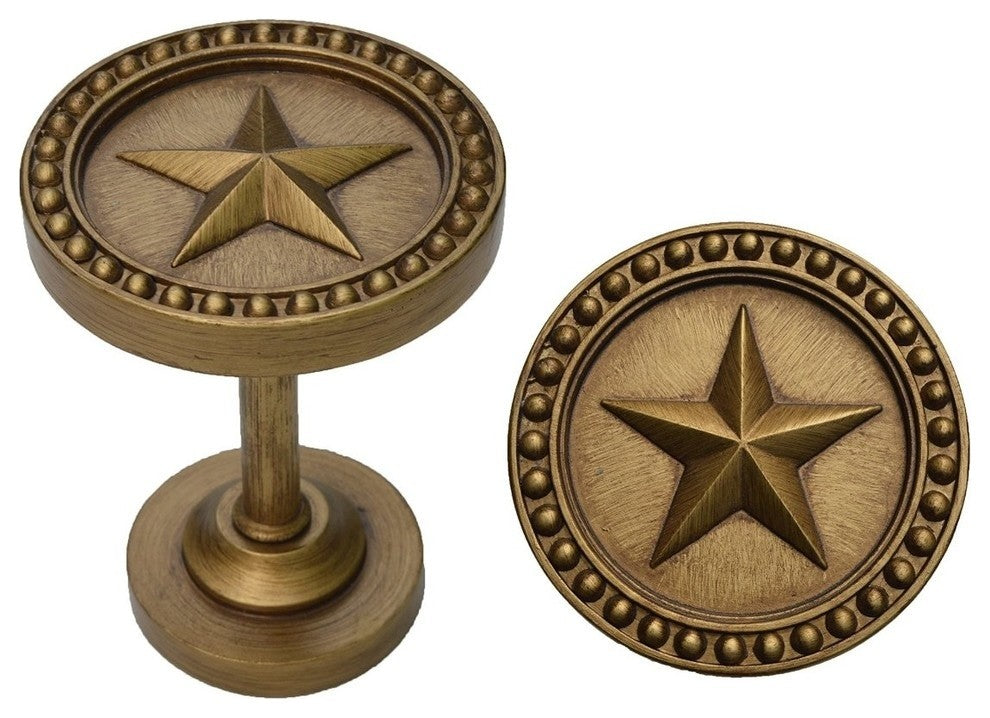 Star Drapery Medallion, Renaissance Gold, Set of 2