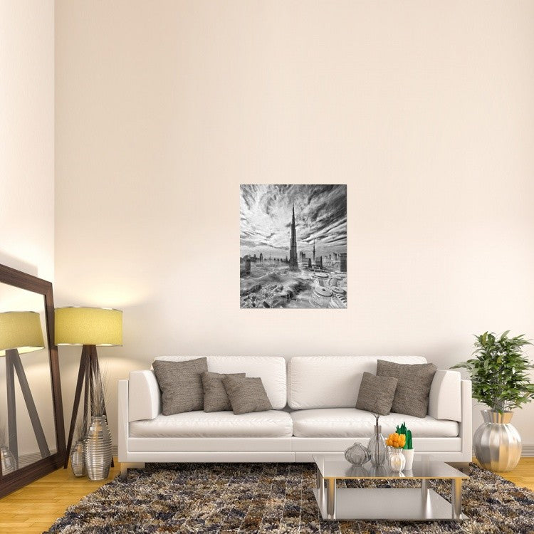 "Super Skyline" Stretched Canvas Giclee by Koji Tajima, 34x40"