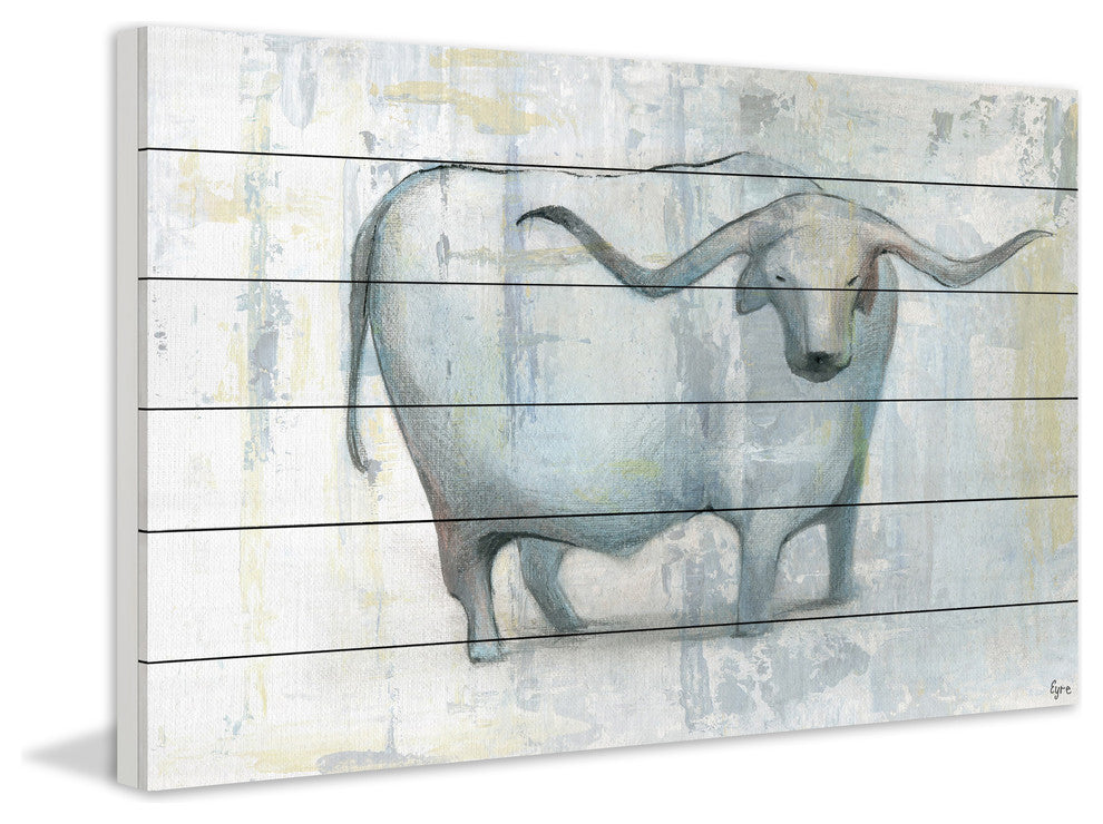"East and West II" Painting Print on White Wood, 60"x40"