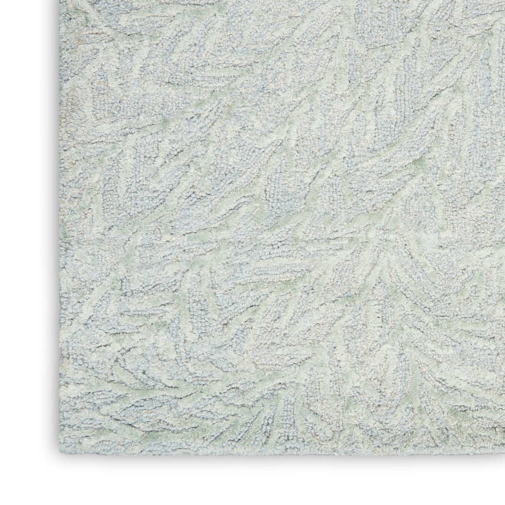 Michael Amini Ma30 Star 4' x 6' Light Blue Modern Indoor Area Rug