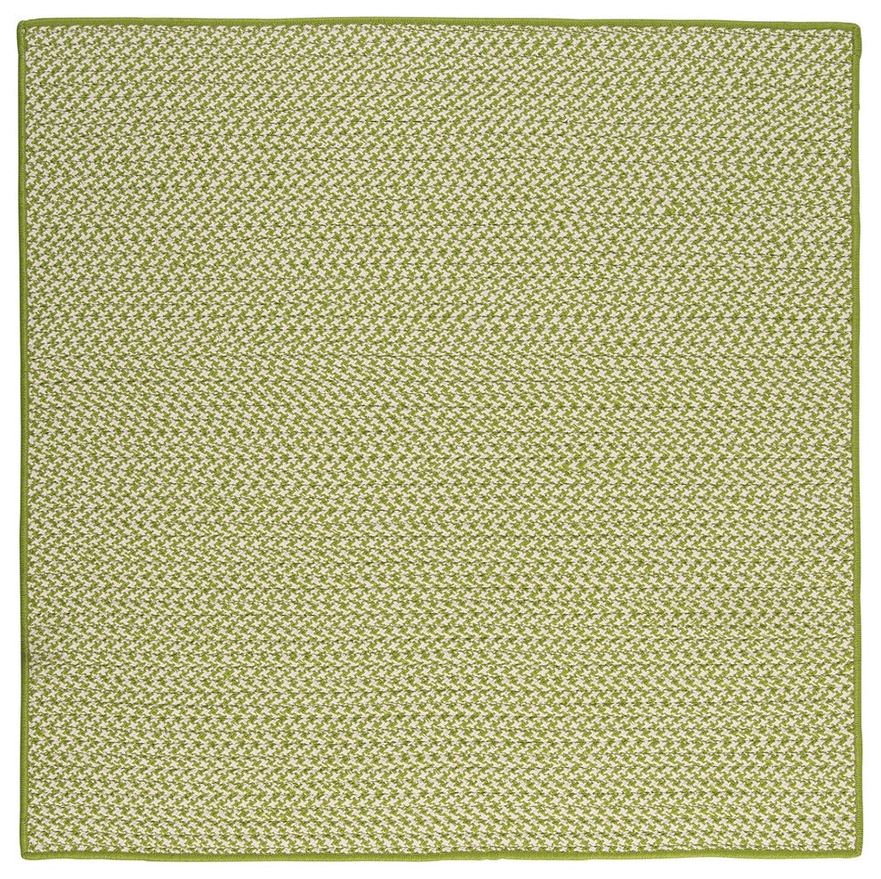 Outdoor Houndstooth Tweed OT69 Lime Indoor/Outdoor Area, Rectangular 12'x15'