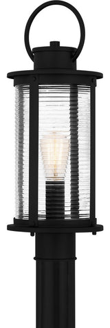 Tilmore 1-Light Outdoor Post Mount, Matte Black