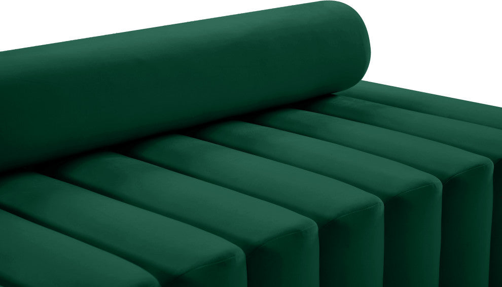 Melody Velvet Upholstered Chair, Green, Sofa