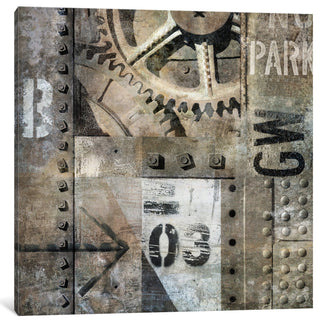 "Industrial I" by Dylan Matthews, Canvas Print, 37"x37"