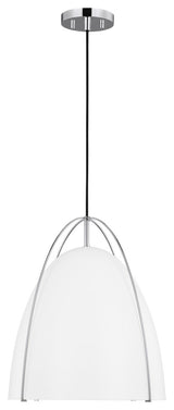 Norman Large One Light Pendant, Chrome