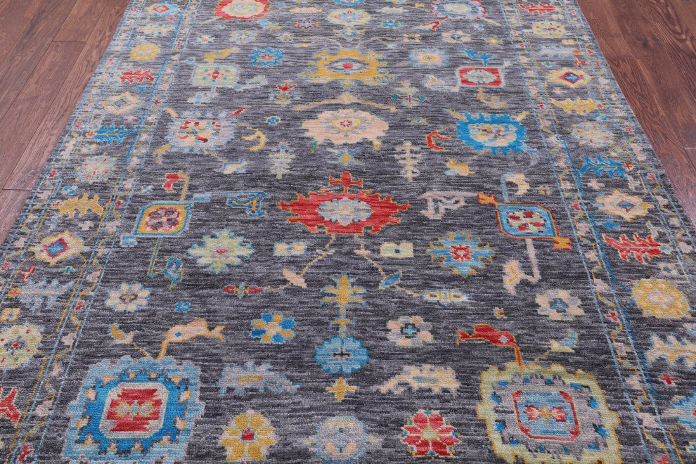 6' 1" X 9' 1" Turkish Oushak Hand Knotted Wool Rug - Q15620