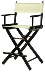 024" Director's Chair Black Frame-Natural/Wheat Canvas