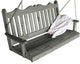 Cedar Royal English Porch Swing, Gray Stain, 4 Foot