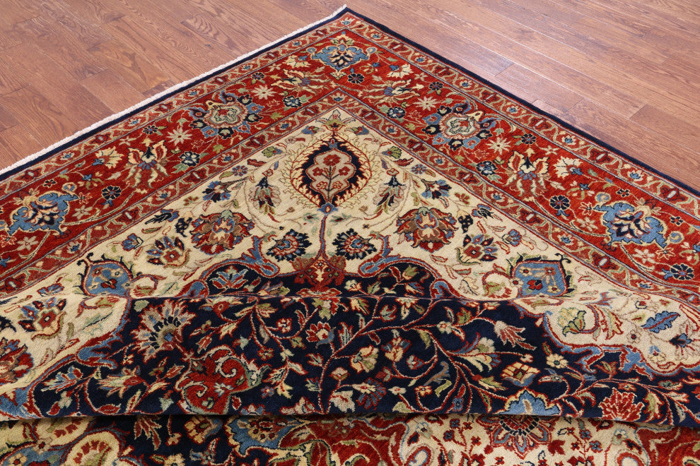 Fine Persian Kashan Hand-Knotted Wool Rug 10' 0" X 13' 8" - Q13752