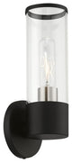 Banca 1 Light Black With Brushed Nickel Accent ADA Single Sconce