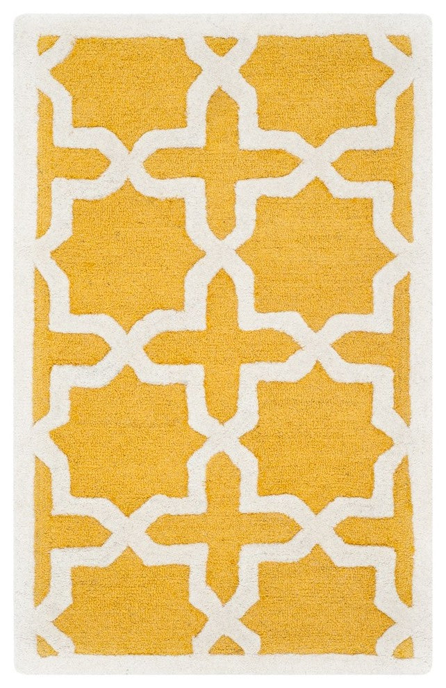 Safavieh Cambridge CAM125Q 6' Round Gold Rug