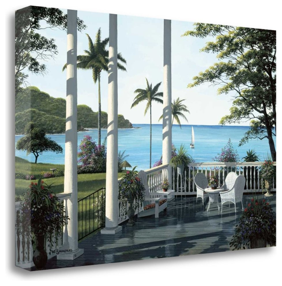 "Caribbean Comfort" By Bill Saunders, Giclee Print on Gallery Wrap Canvas