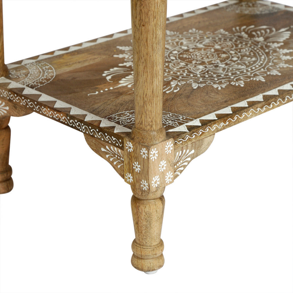 Leverick Mango Wood End Table