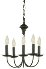 Candle 19" Chandelier, Black