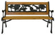 Junior Safari Park Bench, Cast Iron Kids Park Bench With Resin Back
