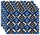 18"x14" Hipster, Geometric Print Placemat, Blue, Set of 4
