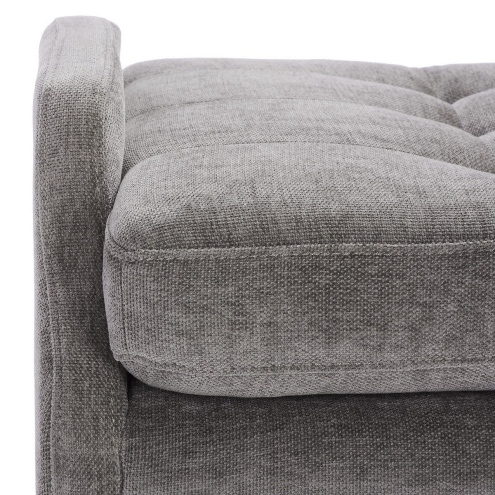 Safavieh Everdeen Bench, Charcoal/Gold