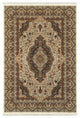 Mackenzie Traditional Border Medallion Ivory/ Multi Fringed Area Rug, 7'10"x10'1